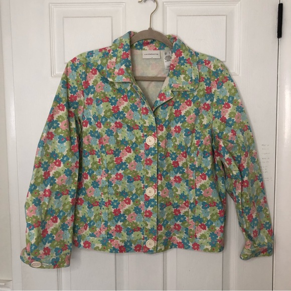 Liz Claiborne Jackets & Blazers - Liz Claiborne Vintage Floral Y2K Jacket